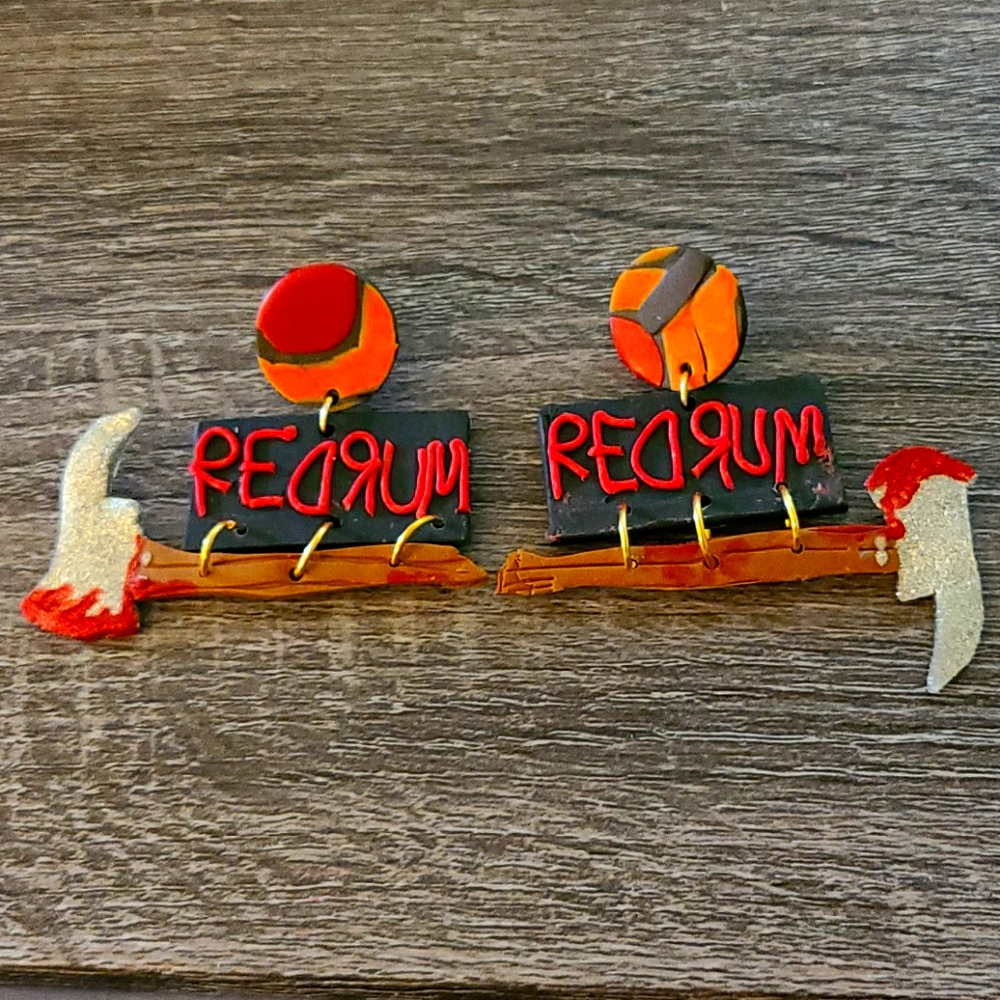🎃Redrum Murder Earrings
